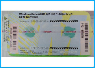 窓サーバー2008 r2標準64ビット5つのCAL MSの勝利（1 - 4 CPU + 5つのユーザーCAL免許証）