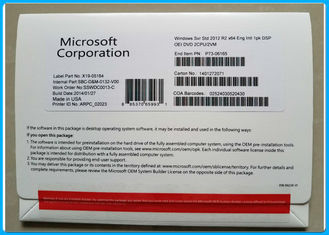 マイクロソフト・ウインドウズ サーバー2012標準的なR2 DSP OEI DVD及びCOA 2CPU/2VM P73-06165