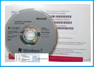 本物のマイクロソフト・ウインドウズ7プロOEMのキー64ビットDVD/COA免許証のキー