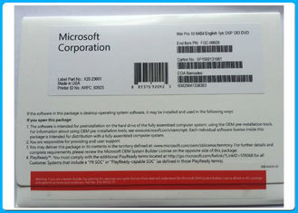 Windows 10のプロ専門家OEM免許証のキー64bitはOEMのパック、win10プロ64bit DVD OEMを活動化させました