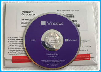 完全な版マイクロソフト・ウインドウズ10プロ ソフトウェアGeniuneの勝利10プロ32bit 64bit DVD OEMのパックの活発化のオンライン インターネット