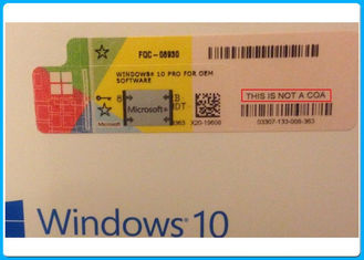 Windows 10ラベルを離れた銀製の傷が付いているビット/64ビット プロダクト キー コードのマイクロソフト・ウインドウズ プロ32 10プロ ソフトウェア