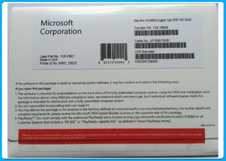 OEM免許証が付いている本物の密封されたマイクロソフト・ウインドウズ10プロ ソフトウェア64ビットDVD